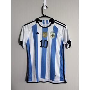 FIFA Messi Jersey Argentina World Cup Boys Jersey Size L 14-16 Soccer Football
